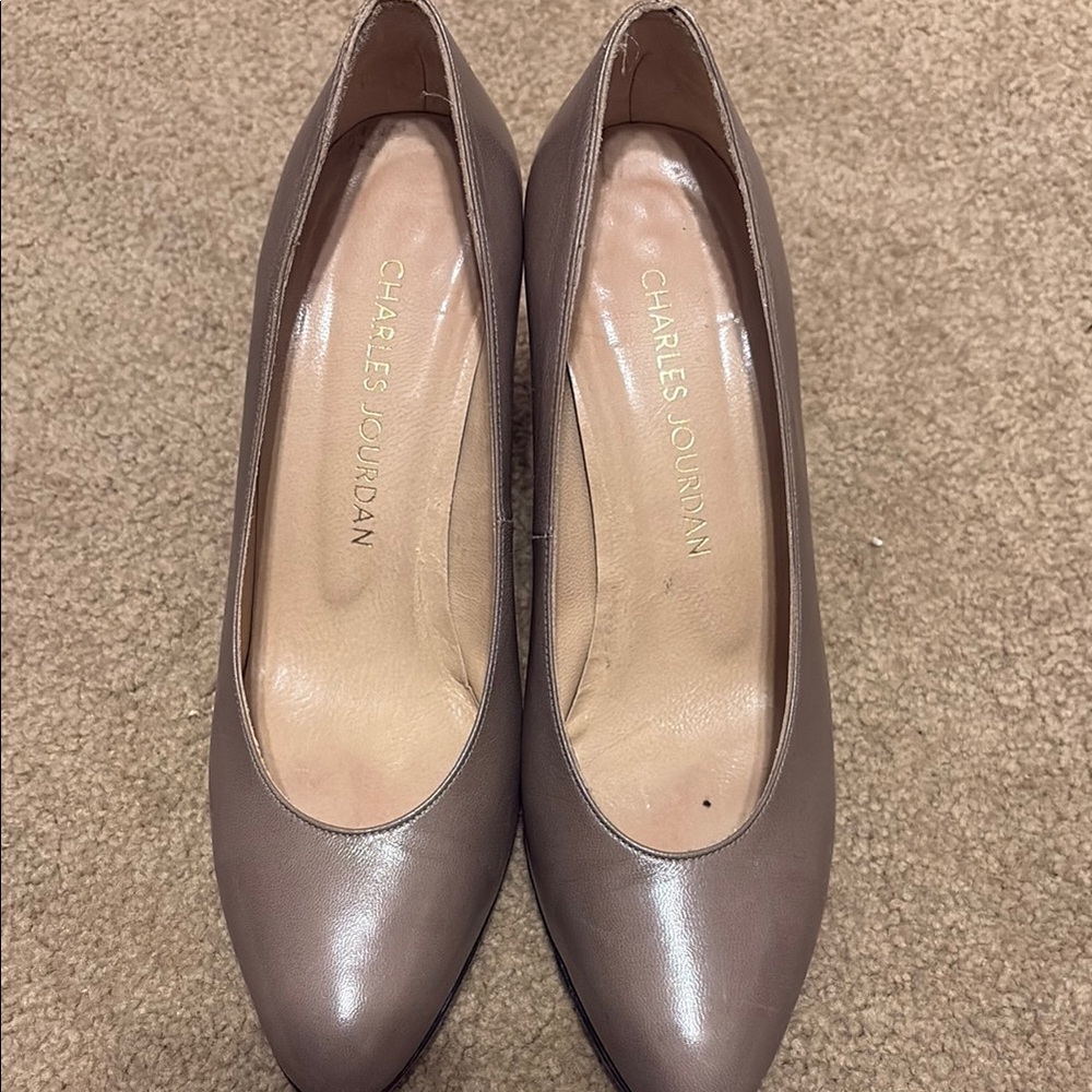 Charles Jourdan Women's Taupe Pumps